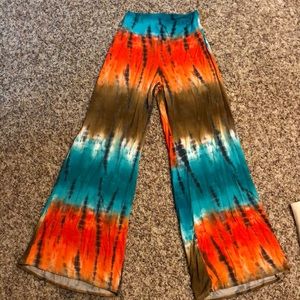 Loose fitting gaucho type pants